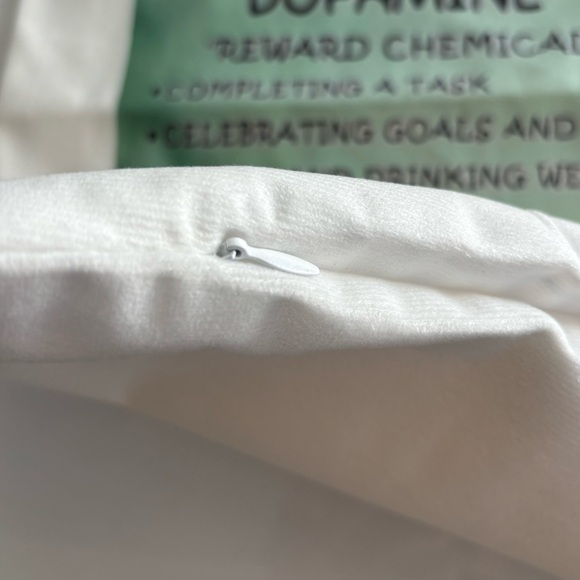 17.5”x17.5 square pillow case with Happy Chemicals How to Hack Them - Picture 3 of 4